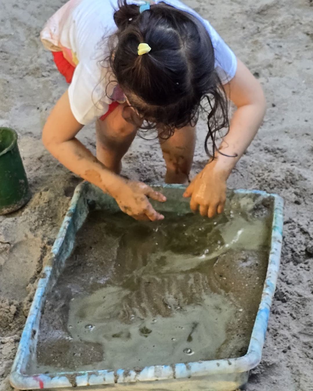 Atividade sensorial com água