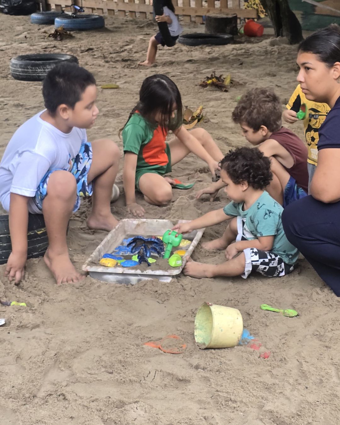 Brincadeira na areia